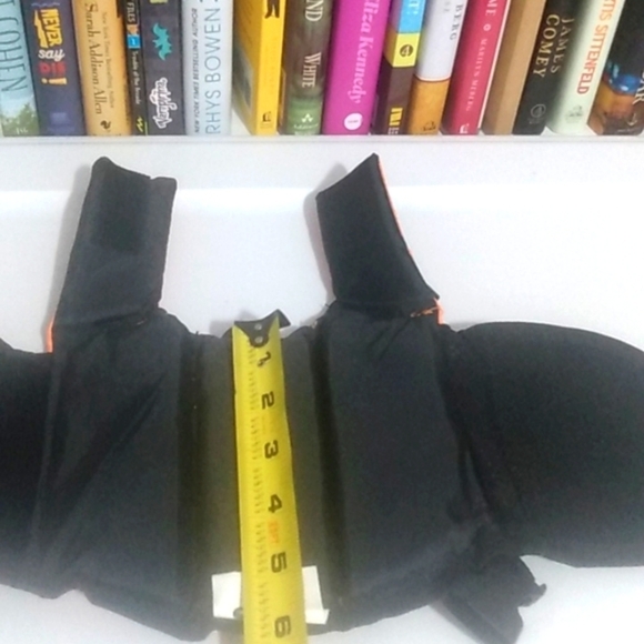 SMALL PET DOG LIFE JACKET SECURITY VEST ORANGE BLACK SIZE XXS NWT - Picture 8 of 9